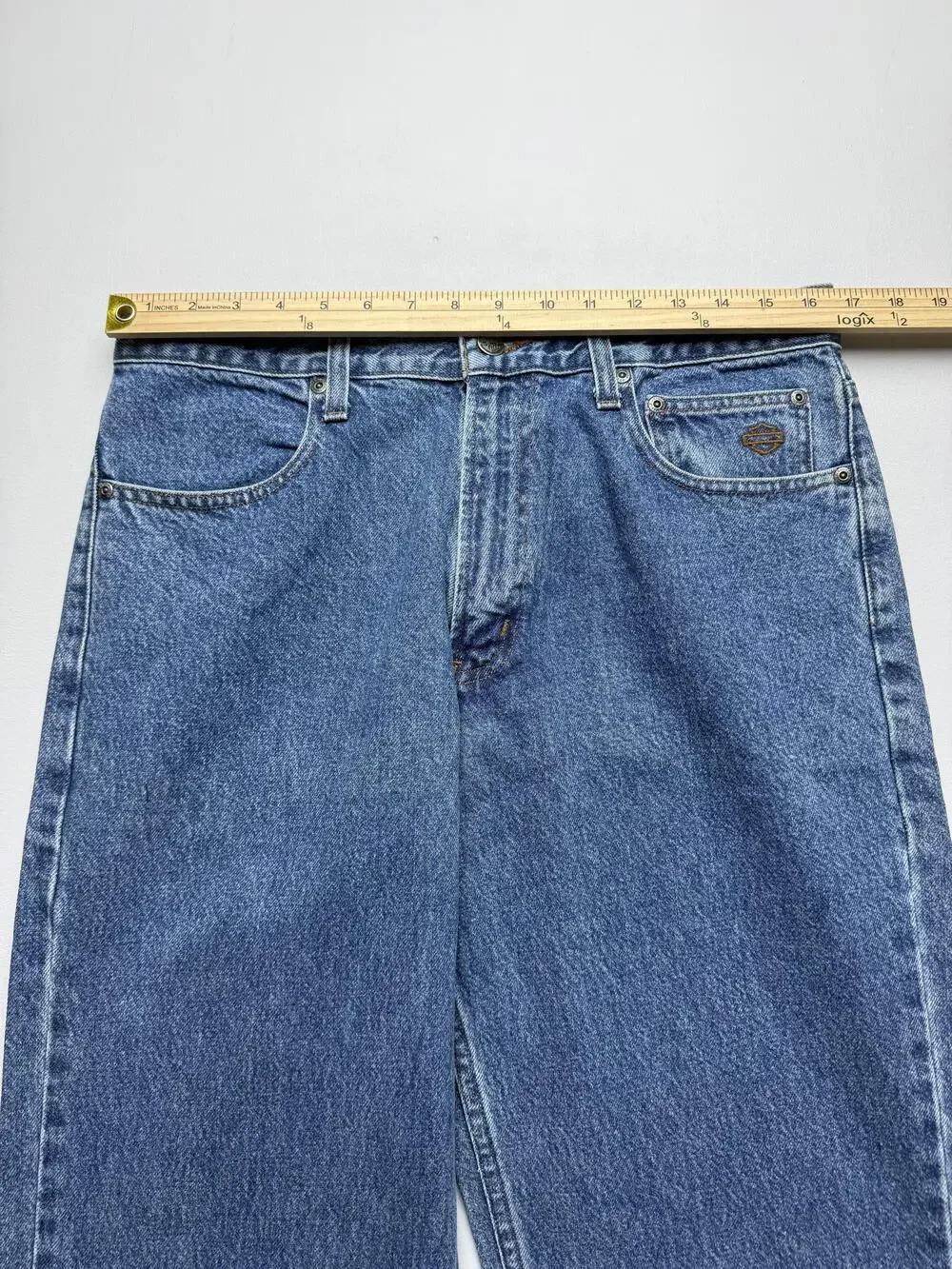 Harley-Davidson Jeans Mens 34x36 Blue Med Wash Denim Straight Regular Biker